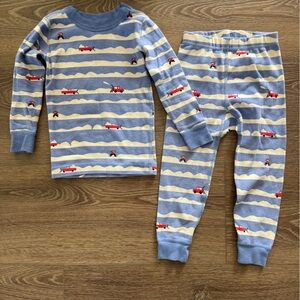 Hannah Anderson, Long Sleeve & Pants, Snow Plow Pattern, 3T